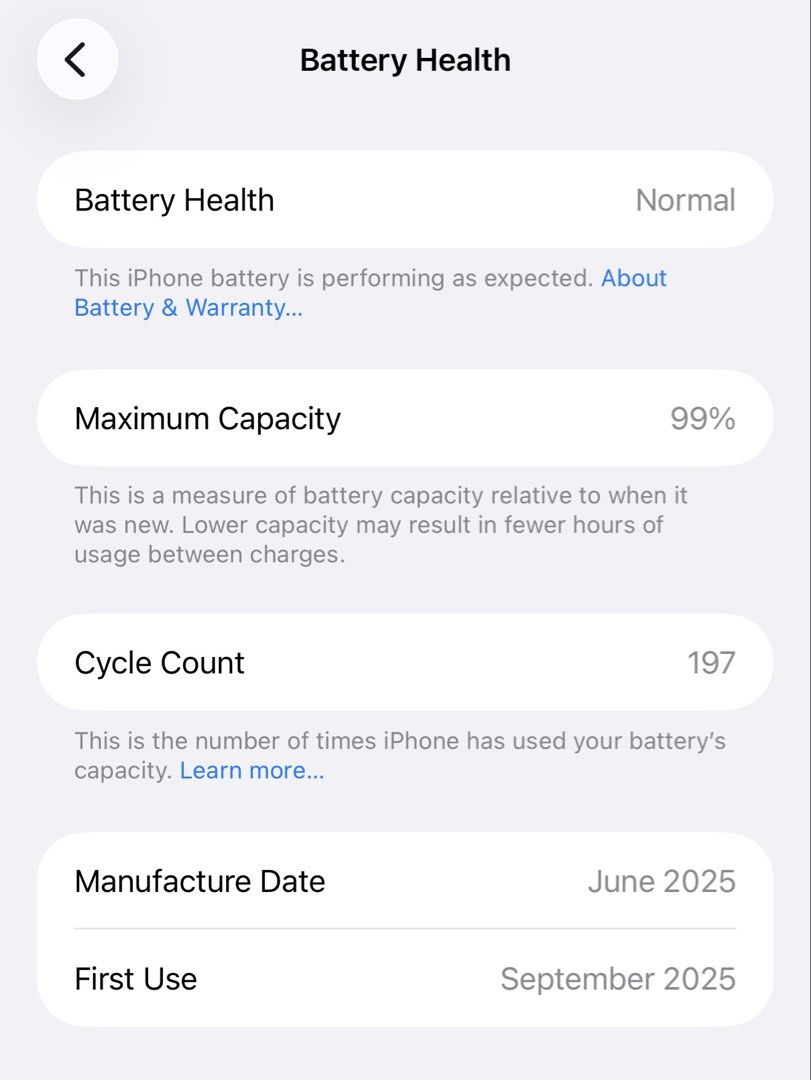 IPHONE 16 PRO MAX 256 GB - (NATURAL TITANIUM) (Category: iPhone 16 Series) located in Manila. Submitted by albertroxs (Listing ID 1432037995, Image 3). Description: Hello, I’m Selling an Iphone 16 Pro Max in Pristine Condition. Price: 58,000 (Slightly Negotiable) Here are the details of the Phone: - Natural Titanium -256gb -Updated to Latest IOS -Sim Locked (Globe) -Local Variant -99%Battery Health -197 Cycle Count -No dents or any scratches on s
