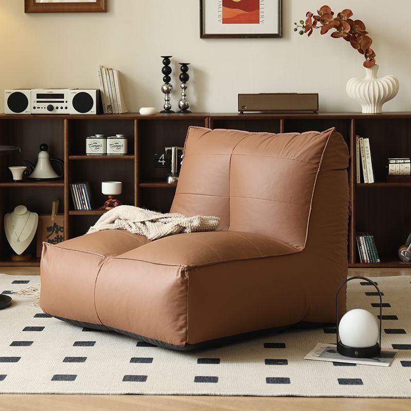 Lazy Sofa Single Recliner Small Space Leisure Bedroom Caterpillar Balcony Beanbag Internet-Famous Tatami Sofa (Category: Sofas) located in Singapore. Submitted by china-to-sg-furniture (Listing ID 1432032011, Image 1). Description: Lazy Sofa Single Recliner Small Space Leisure Bedroom Caterpillar Balcony Beanbag Internet-Famous Tatami Sofa Upgraded Thickened Scratch-Resistant Cat-Claw Leather • Classic Black / Luxury Brown / Cream White (Chair On