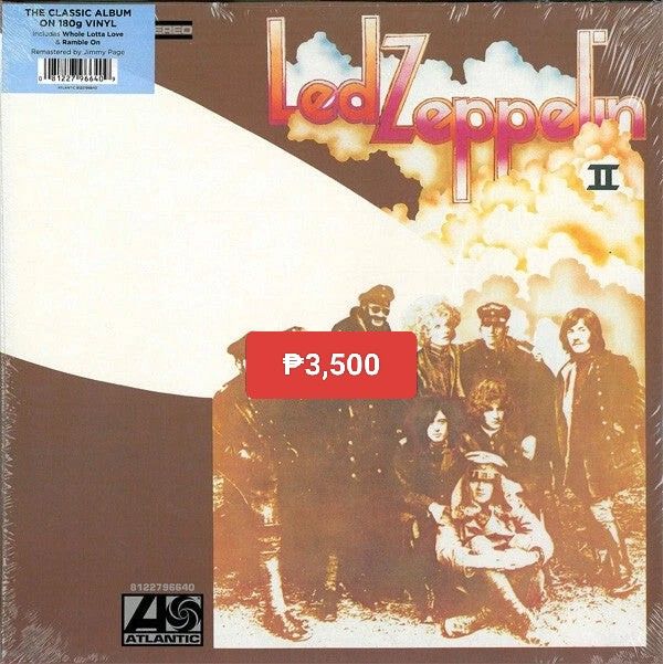 Led Zeppelin II remaster vinyl (Category: Vinyls) located in Manila. Submitted by jhenaloymerchandise (Listing ID 1432027290, Image 2). Description: Led Zeppelin II = ₱3,500 brand New sealed made in Germany.