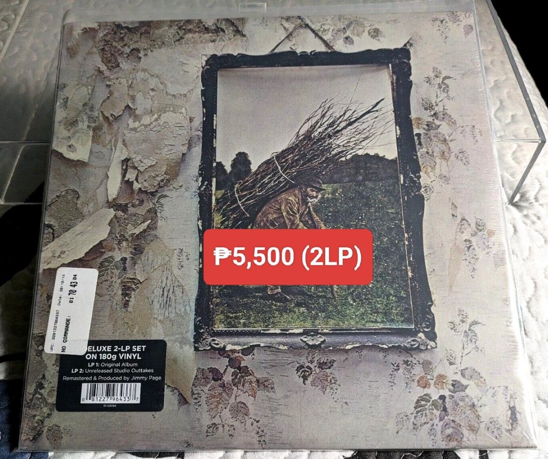 Led Zeppelin IV (2LP Deluxe Edition) (Category: Vinyls) located in Manila. Submitted by jhenaloymerchandise (Listing ID 1432022278, Image 1). Description: Led Zeppelin IV = ₱5,500 brand New sealed made in Germany (2LP Deluxe Edition).