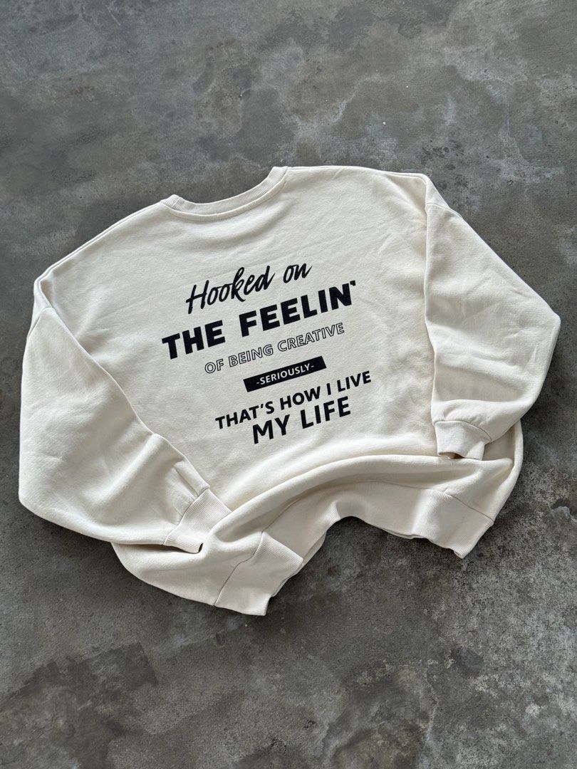 "Maybe my hobby is being funny" crewneck (Category: Activewear) located in Taguig. Submitted by michaelroydenoya (Listing ID 1432101842, Image 2). Description: "Maybe my hobby is being funny" crewneck With backhit 💥 Fits XL - 2XL Width: 26 Length: 28 Issue: cut tags, excellent condition Price: 499.