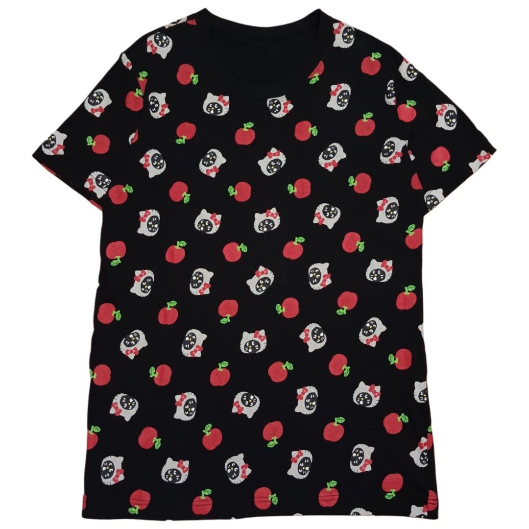 Hello Kitty x Ne-net Cat All Over Print Tee (Category: Tshirts & Polo Shirts ) located in Iloilo. Submitted by old_times (Listing ID 1432156886, Image 1). Description: Ne-net Cat x Hello Kitty AOP Tee (Cut tags) Measurements (inches): Length: 28.1 Chest Width: 18.7 Width: 18.5 Arm Opening: 6.2 Hole Opening: 19.1 Missing: Neckline Tag Washtags (cutout) Good Condition No cracked prints ₱350 (+ Shipping fee) loc: iloilo courier: J&T Shipping.