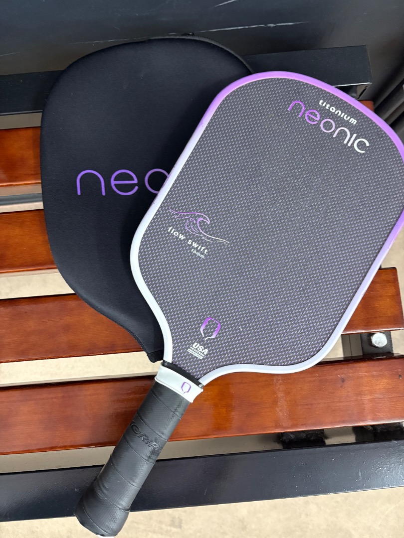 Neonic Titanium Flow Swift Pickleball Paddle, Sports Equipment, Sports ...
