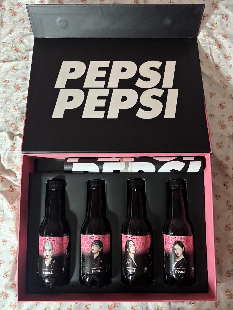 Pepsi X Blackpink Limited Edition Box Set (Empty Bottles) (Category: Vintage Collectibles) located in Quezon City. Submitted by flawlessrory (Listing ID 1432162956, Image 2). Description: - includes poster and photocards - good condition - limited edition 🩷No Cancellation of Orders * Once your order has been confirmed, cancellations will not be accepted. * Please make sure of your purchase before claiming an item. 🩷 No Refunds, Returns, or Exch