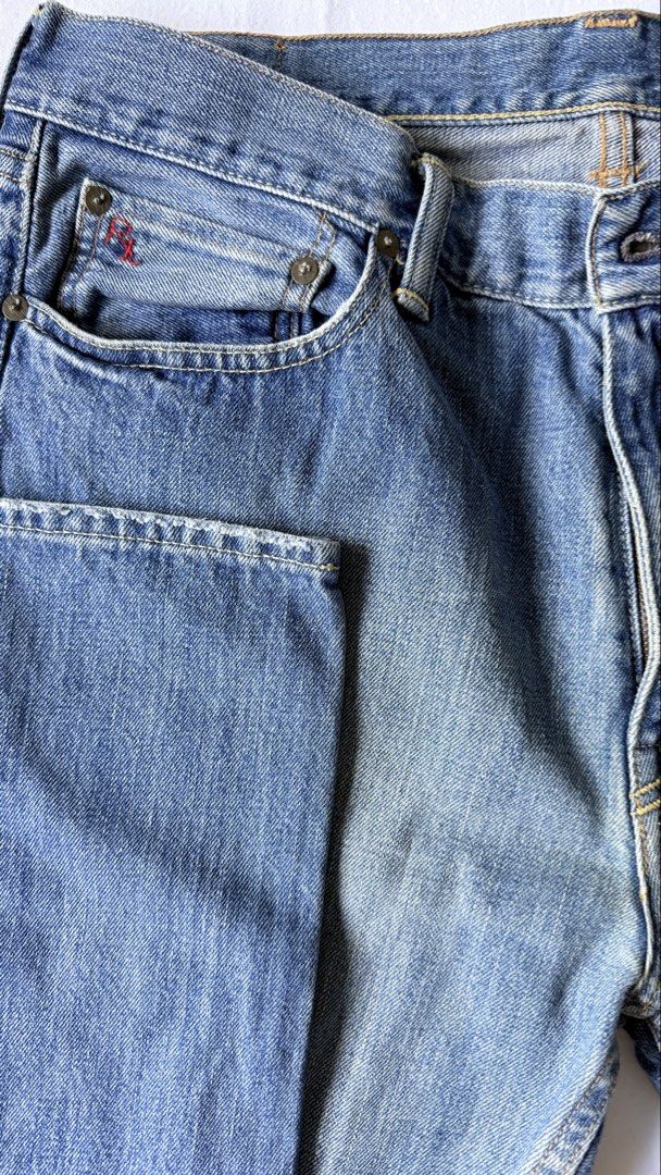 Polo Ralph Lauren Denim Jeans (Category: Jeans) located in Valenzuela. Submitted by dees.corner (Listing ID 1432097409, Image 2). Description: - Polo Ralph Lauren denim jeans - Light blue wash - Size: 35/30 - Iconic Polo logo - Button and zipper closure - Multiple pockets - Polo logo stitching on back pockets - Made of cotton.