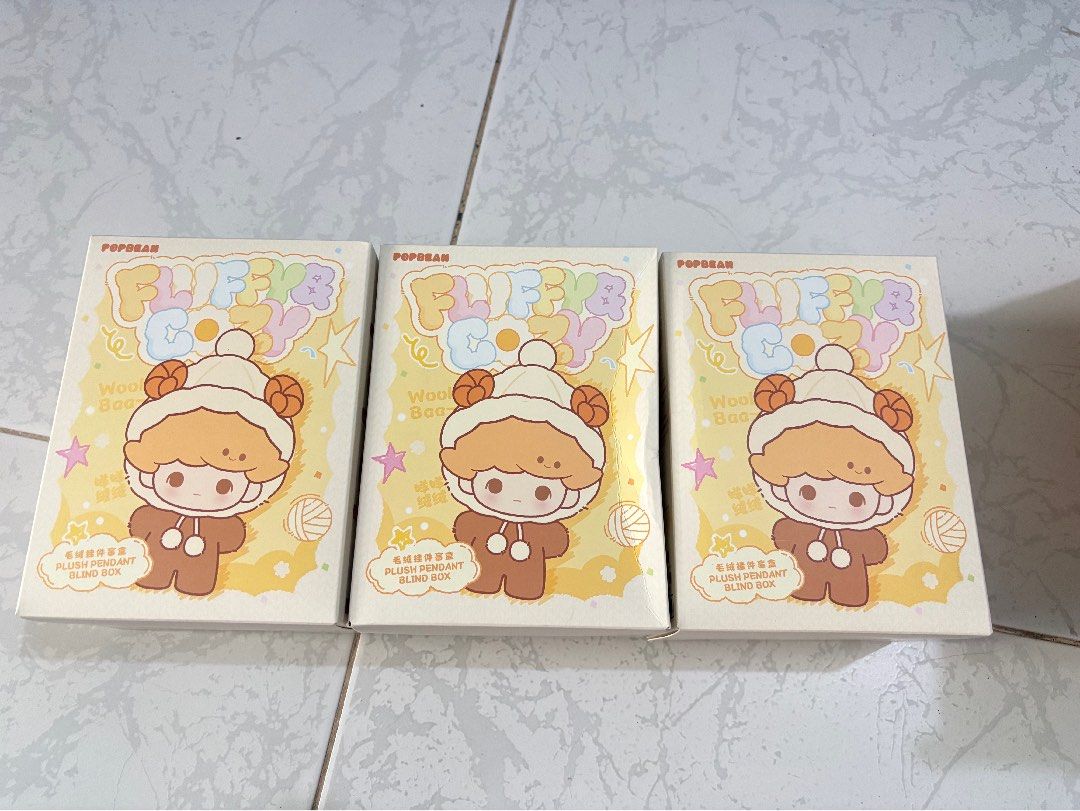 Popmart Fluffy and Cozy Plush Pop Now Sealed (Category: Plushies & Soft Toys) located in Manila. Submitted by ervy_ (Listing ID 1432009044, Image 1). Description: - SEALED from Pop Now - DIMOO Wooly Baa-baa - Skullpanda Snug Scarf.