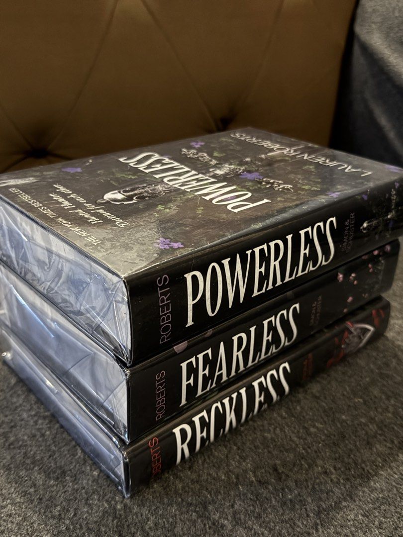 Powerless Series (Category: Storybooks) located in Quezon City. Submitted by mimibooks7 (Listing ID 1432185578, Image 3). Description: Powerless book series HARDCOVER -Powerless -Fearless - Reckless Brand new and Sealed Slightly negotiable.