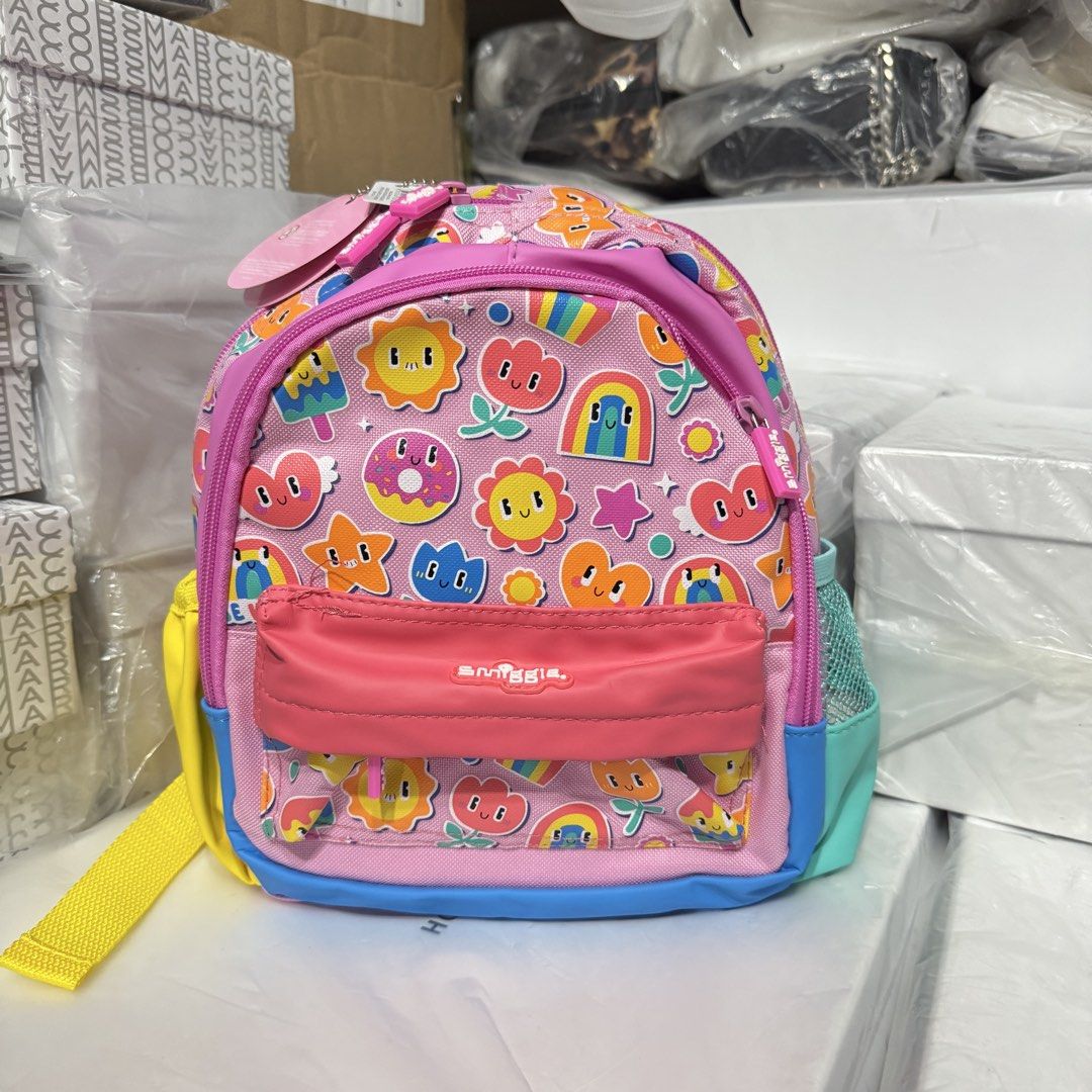 Smiggle Teeny Tiny Backpack (Category: Diaper Bags & Wetbags) located in Bulacan. Submitted by mykakarizza (Listing ID 1432121833, Image 1). Description: RESTOCK✨✨ ₱750 Teeny Tiny Backpack (Baby girls design) Dimensions: 26x10x21cm With Smiggle Plastic Bag 📸 Actual pics! 🙋🏻‍♀️.
