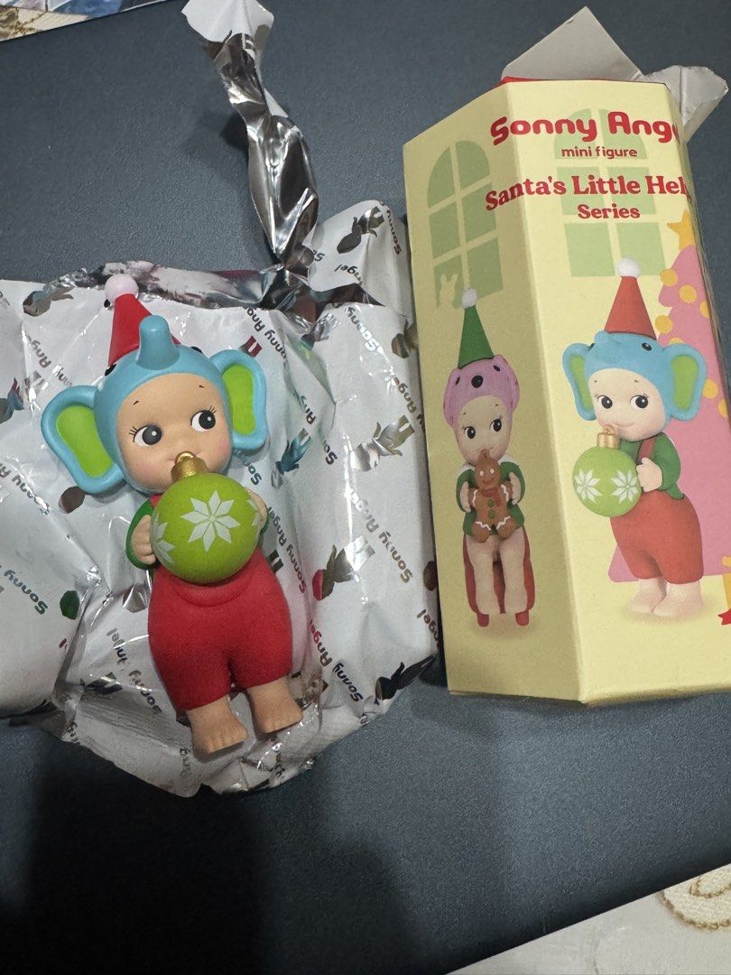Sonny Angel Santa's Little Helper Elephant Figurine (Category: Designer & Blind Box Toys) located in Singapore. Submitted by thatxx_ (Listing ID 1432000554, Image 1). Description: .