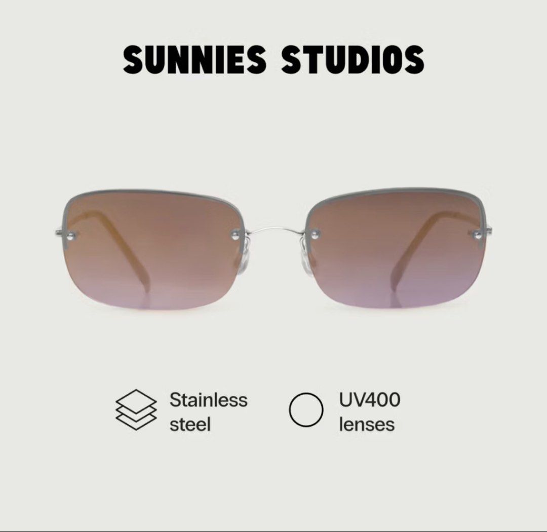 Sunnies Studios Stainless Steel Sunglasses (Category: Sunglasses & Eyewear) located in Pasig City. Submitted by janine.raye (Listing ID 1432037187, Image 1). Description: - Sunnies Studios sunglasses - Stainless steel frame - UV400 lenses - Available in two lens colors - Stylish and protective - Perfect for everyday wear.