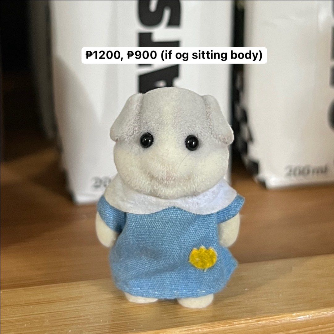 sylvanian families guinea pig (Category: Figurines & Statues) located in San Juan City. Submitted by wonieton (Listing ID 1432100344, Image 1). Description: - x sensi ₱900 sitting body, ₱1200 standing.