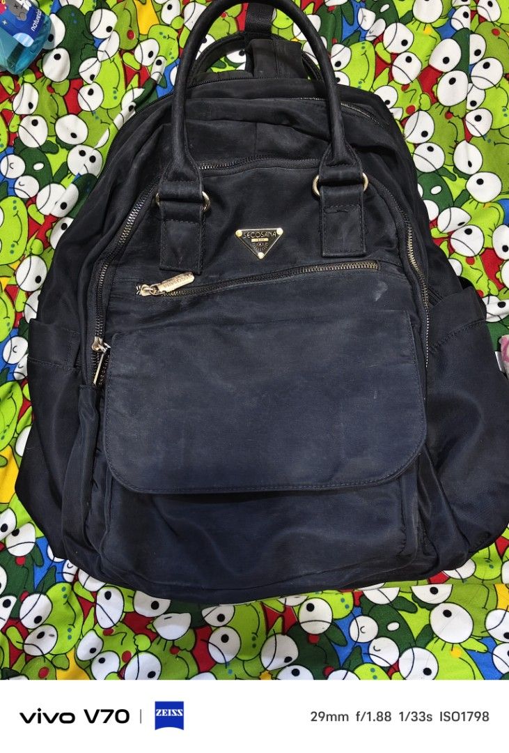 Tan Backpack with Gold Zippers (Category: Backpacks) located in Manila. Submitted by hov_30 (Listing ID 1432124069, Image 3). Description: Price range: 150-350 Pre-loved bags.