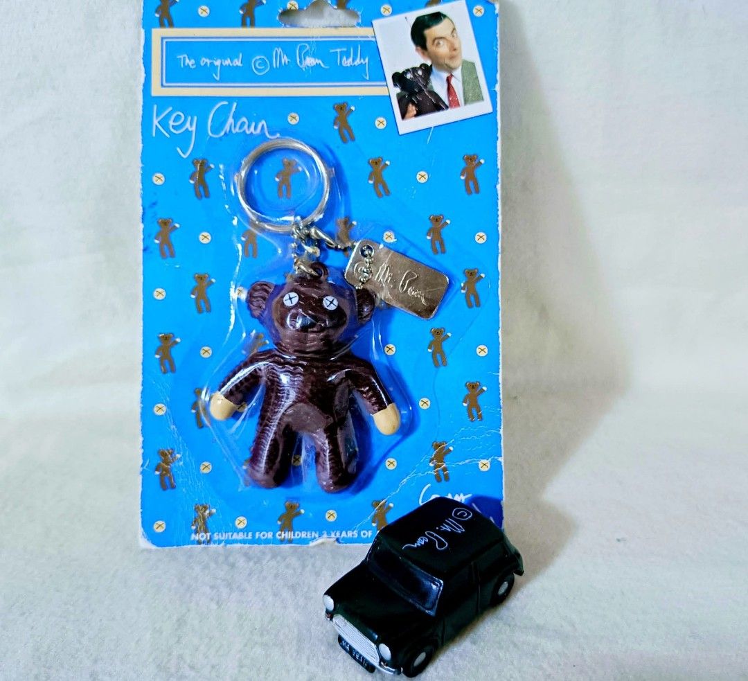 Teddy & Car Key Chain/Charm Set Mr Bean (Category: Character Goods) located in Baguio. Submitted by boxmania (Listing ID 1432070641, Image 1). Description: From HK/UK/Dubai/Canada or Japan Surplus/Auction Box What you see is what you get No return, no exchange (random item po nakukuha ng seller sa box).