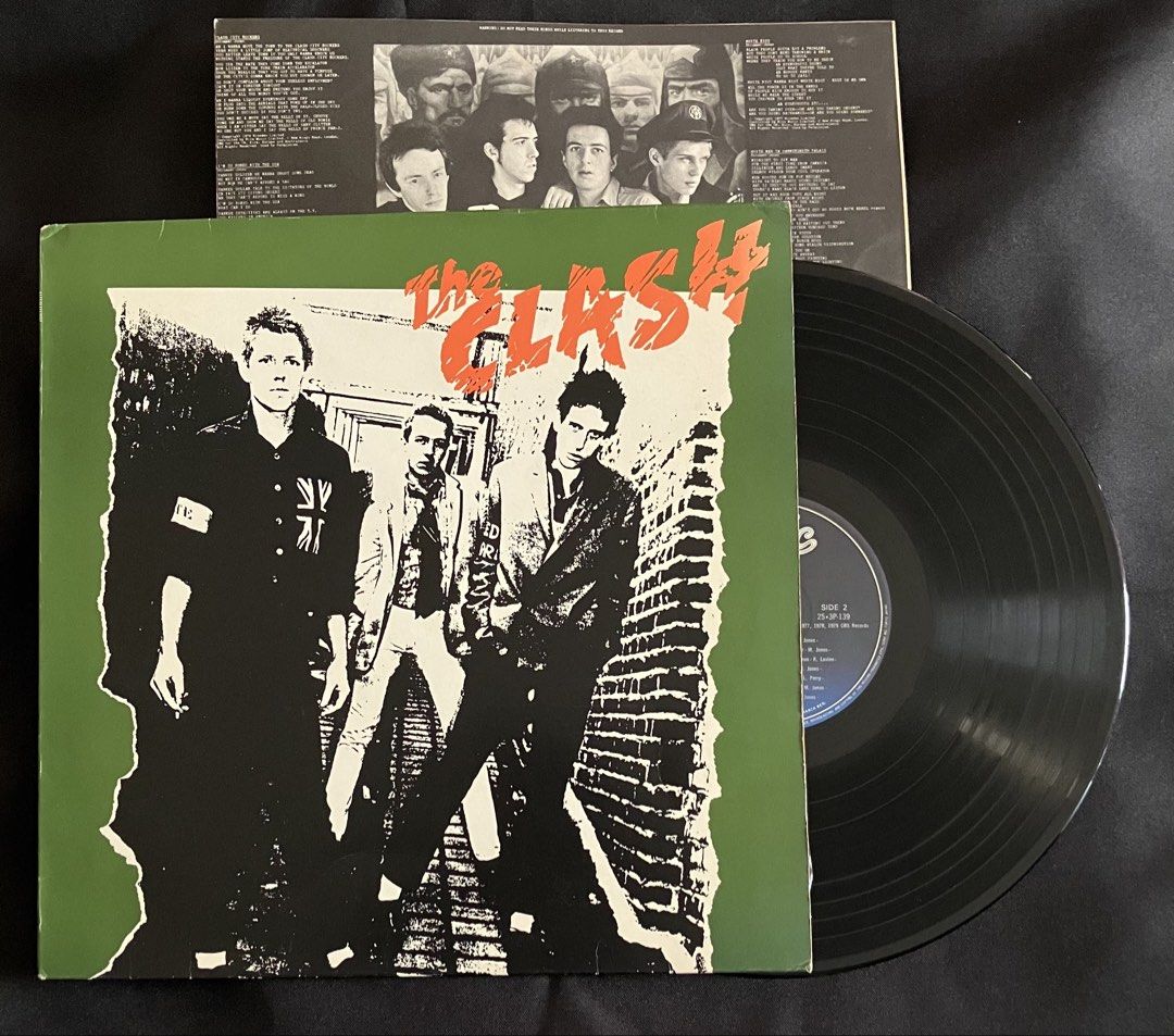 THE CLASH Vinyl LP (Japan pressing) (Category: Vinyls) located in Paranaque City. Submitted by d33t00 (Listing ID 1432156277, Image 1). Description: THE CLASH Vinyl LP Tracklist: A1 Janie Jones A2 Remote Control A3 I’m So Bored With The U. S. A A4 White Riot A5 Hate & War A6 What’s My Name A7 Deny A8 London’s Burning B1 Career Opportunities B2 Cheat B3 Protex Blue B4 Police & Thieves B5 48 Hours B6 Garageland Japan pressing, 1979 RE Outer sleeve 