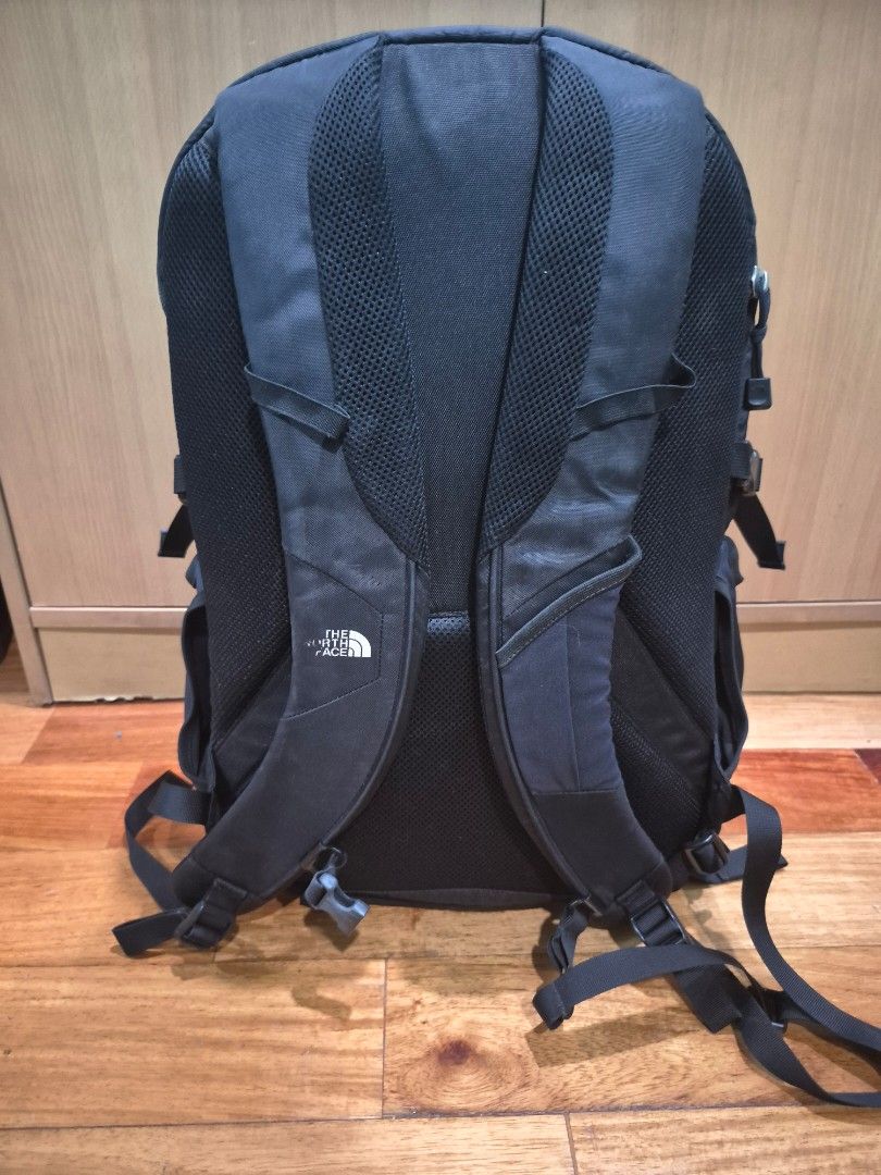 The North Face Surge Backpack (Category: Backpacks) located in Cainta. Submitted by gerlaystreasures (Listing ID 1432191792, Image 3). Description: Authentic Black The North Face Surge backpack. As good as new. Given to my son as gift but was only used a few times. (too big for him) - Multiple compartments for organization. - Adjustable straps for a custom fit. - Comfortable padded back panel. - Top handle for easy carrying. - Zipper closure with