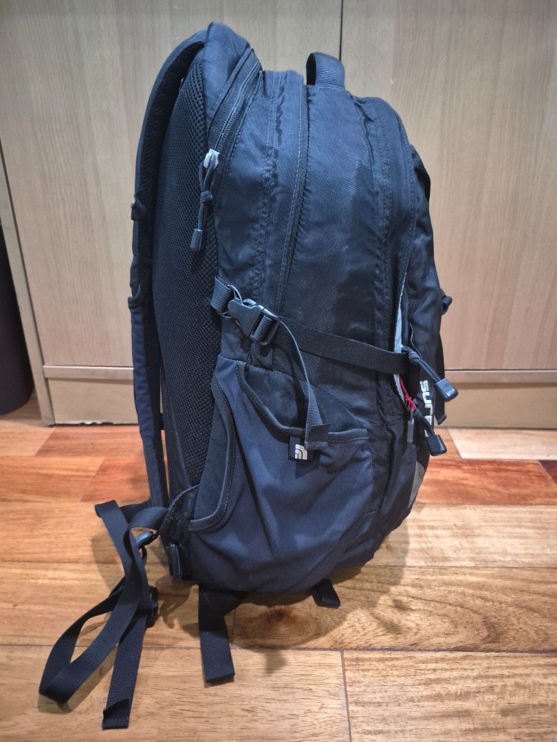 The North Face Surge Backpack (Category: Backpacks) located in Cainta. Submitted by gerlaystreasures (Listing ID 1432191792, Image 2). Description: Authentic Black The North Face Surge backpack. As good as new. Given to my son as gift but was only used a few times. (too big for him) - Multiple compartments for organization. - Adjustable straps for a custom fit. - Comfortable padded back panel. - Top handle for easy carrying. - Zipper closure with