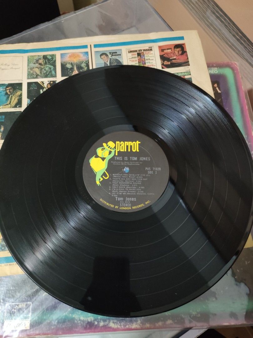 This is Tom Jones Vinyl Record (Category: Vinyls) located in Santa Rosa. Submitted by egroj_0410 (Listing ID 1432029971, Image 3). Description: - Artist: Tom Jones - Album: "This is Tom Jones" - Label: Parrot Records - vinyl in excellent condition -cover has age but not torn , still intact.