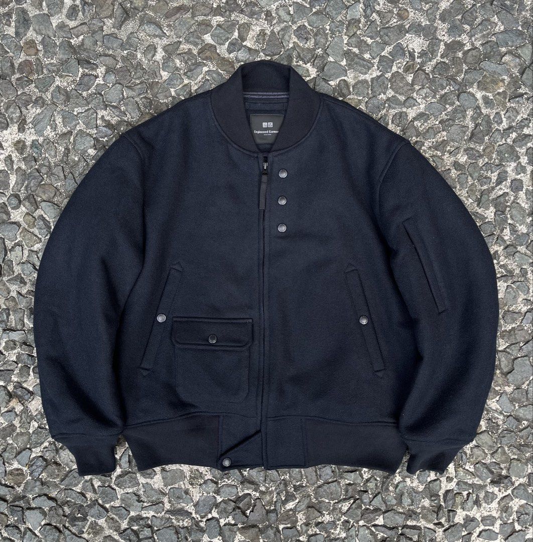 Uniqlo x Engineered Garments FW2023 Pufftech Short Blouson Jacket (Category: Coats, Jackets and Outerwear) located in Quezon City. Submitted by forgarments (Listing ID 1432014248, Image 2). Description: Uniqlo x Engineered Garments FW2023 Pufftech Short Blouson Jacket Excellent Condition Size: Small Shoulder: 19.5 inches Chest width: 23.5 inches Sleeve: 22.5 inches Length: 25 inches Hem: 18.5 inches A Fall/Winter 2023 collaboration piece from Uni