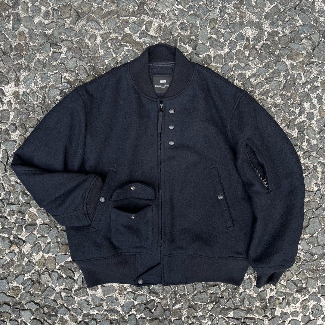 Uniqlo x Engineered Garments FW2023 Pufftech Short Blouson Jacket (Category: Coats, Jackets and Outerwear) located in Quezon City. Submitted by forgarments (Listing ID 1432014248, Image 3). Description: Uniqlo x Engineered Garments FW2023 Pufftech Short Blouson Jacket Excellent Condition Size: Small Shoulder: 19.5 inches Chest width: 23.5 inches Sleeve: 22.5 inches Length: 25 inches Hem: 18.5 inches A Fall/Winter 2023 collaboration piece from Uni