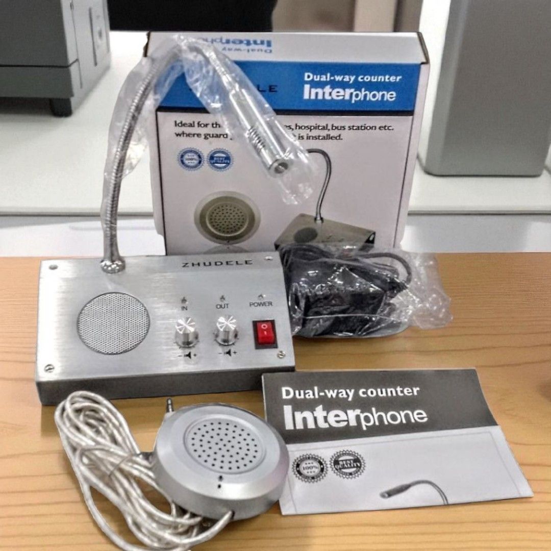 Window Counter Intercom Window Counter Intercom Dual-Way Counter ZDL-9908 Dual 3W 2-Way Window ...