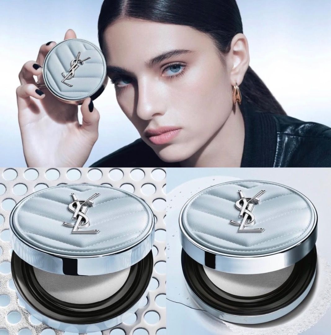 新品未使用YSL ALL HOURS BLUR CUSHION YSL All Hours Blur Cushion Launches in Limited Icy Blue Edition