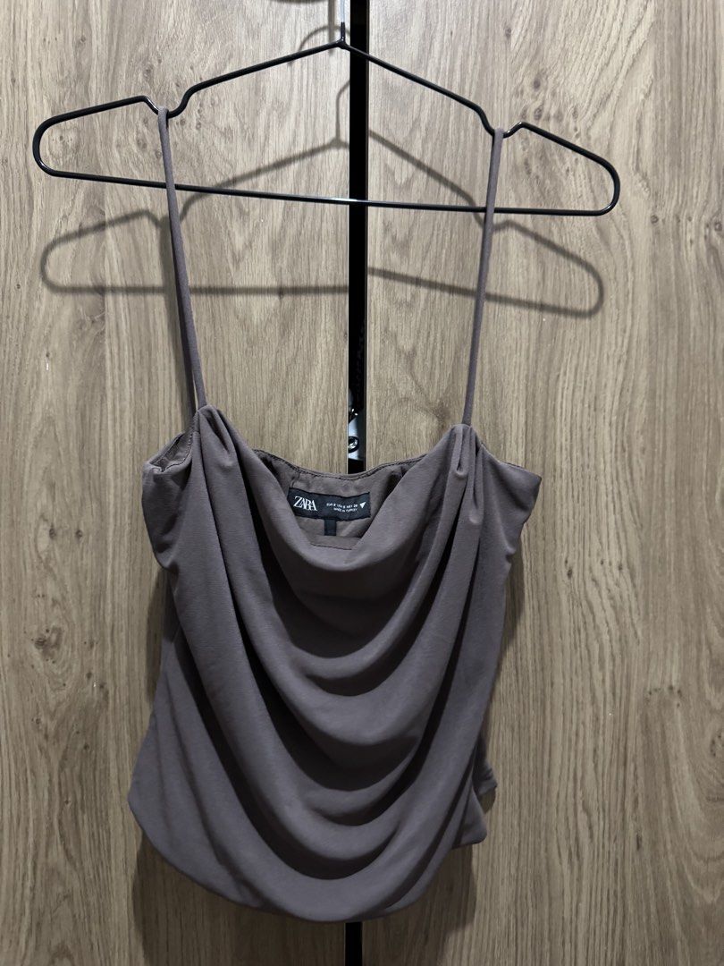 Zara Drape corset Top - Size S (Category: Blouses) located in Rizal. Submitted by igarette (Listing ID 1432183368, Image 1). Description: - Zara top - Draped design - Spaghetti straps - Size S - Solid color - Made in Turkey Very pretty!!! Used only once.