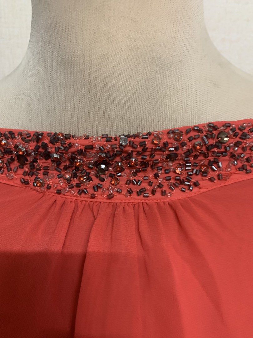 Zara Trafaluc Strapless Maxi Dress (Category: Dresses) located in Quezon City. Submitted by thriftythought (Listing ID 1432050071, Image 3). Description: - Zara Trafaluc strapless maxi dress - Stunning coral color - Delicate beaded neckline - Flowing, lightweight fabric - Stylish side slit - Size: Small - Made in India - Perfect for special occasions.