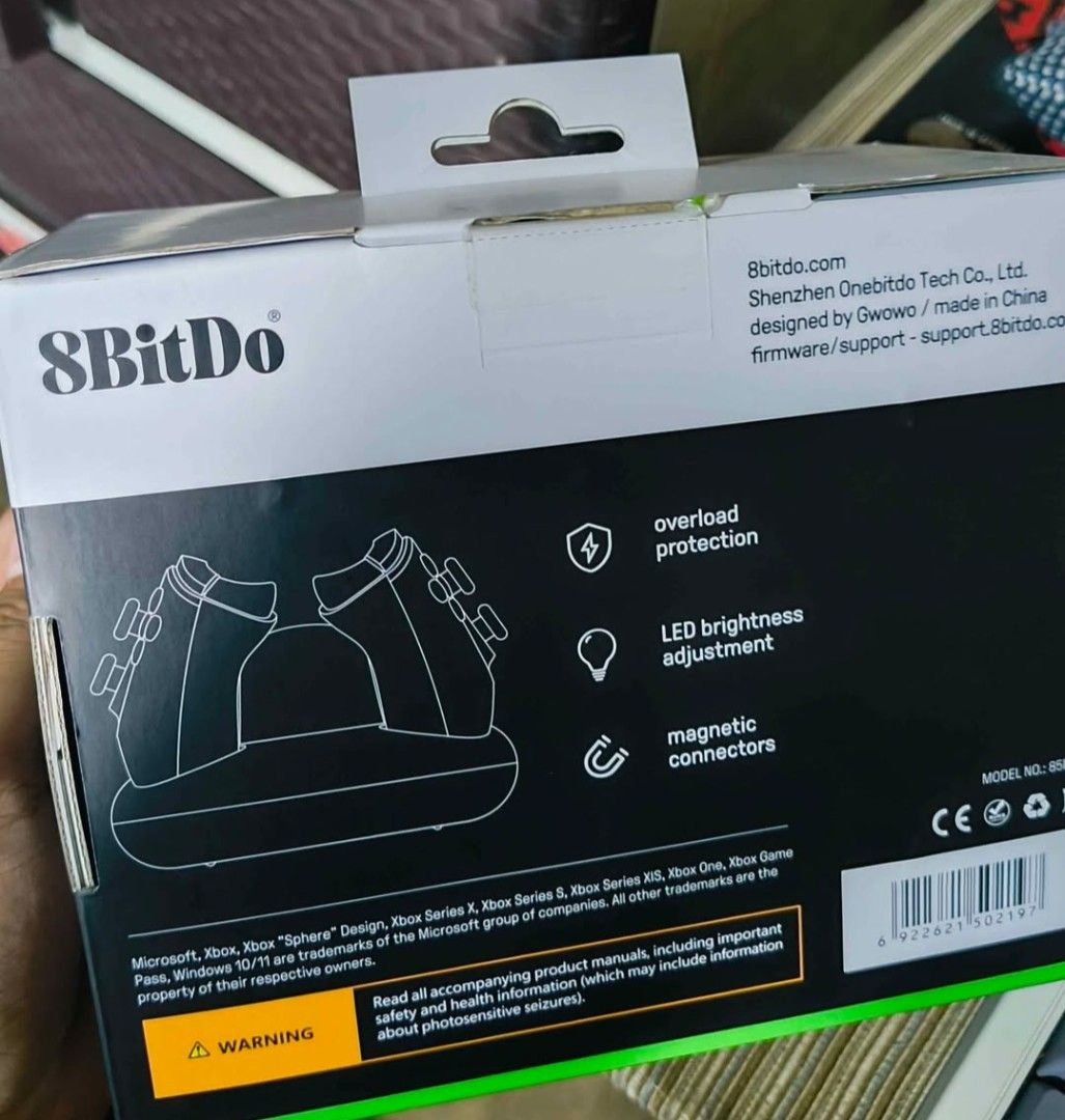 8BitDo Dual Charging Dock for Xbox Wireless Controllers - Black (Category: Controllers) located in Caloocan City. Submitted by sab418 (Listing ID 1432363889, Image 2). Description: 8bitdo xbox wireless charging dock with batteries. Laz - around 2,000 pesos Orange app - around 1,900 pesos Selling mine for 1,300 pesos only + shipping fee Almost brand new. Rfs: bought controllers with their own battery and charging dock. Don't need. Pm for more inqu