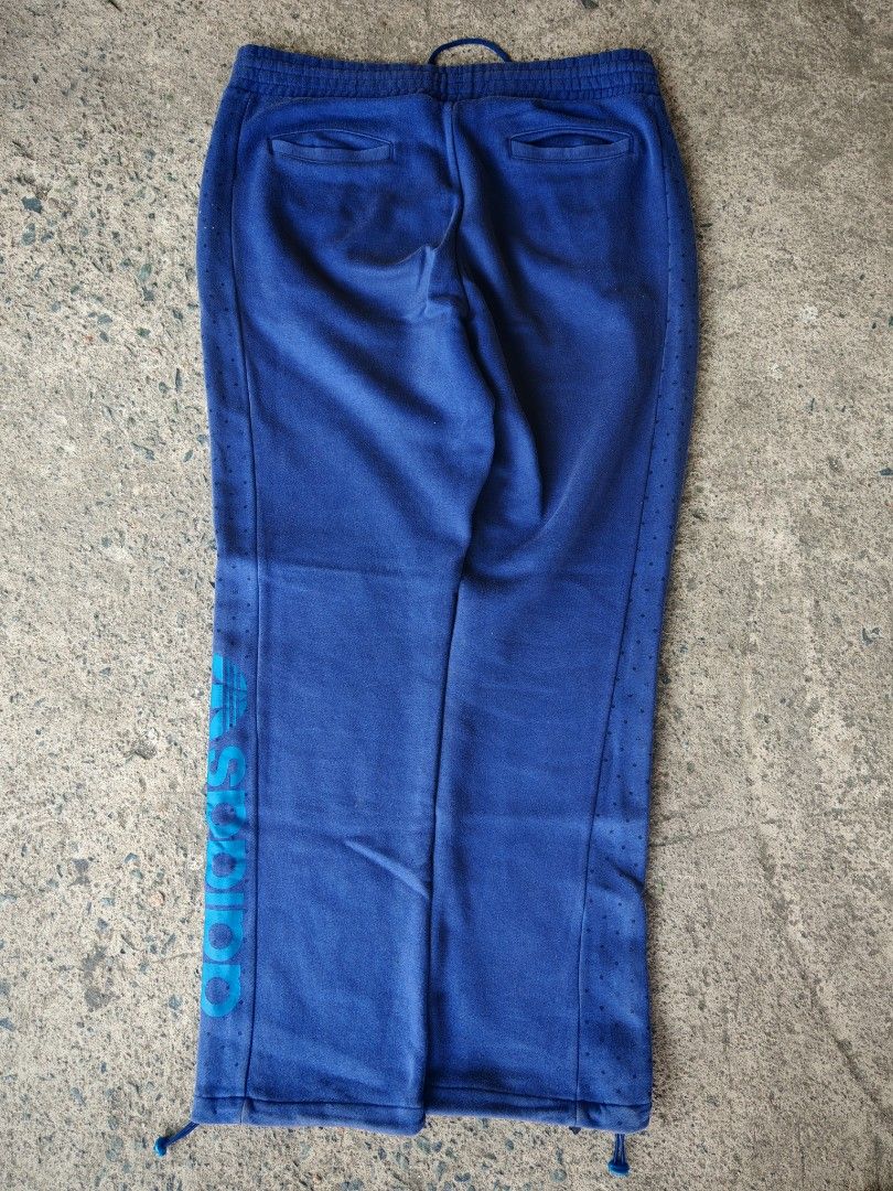 Adidas Track Pants - Blue (Category: Joggers) located in Manila. Submitted by justmecly (Listing ID 1432314302, Image 2). Description: Size: 17-21 inches (laid flat) Length: 41.