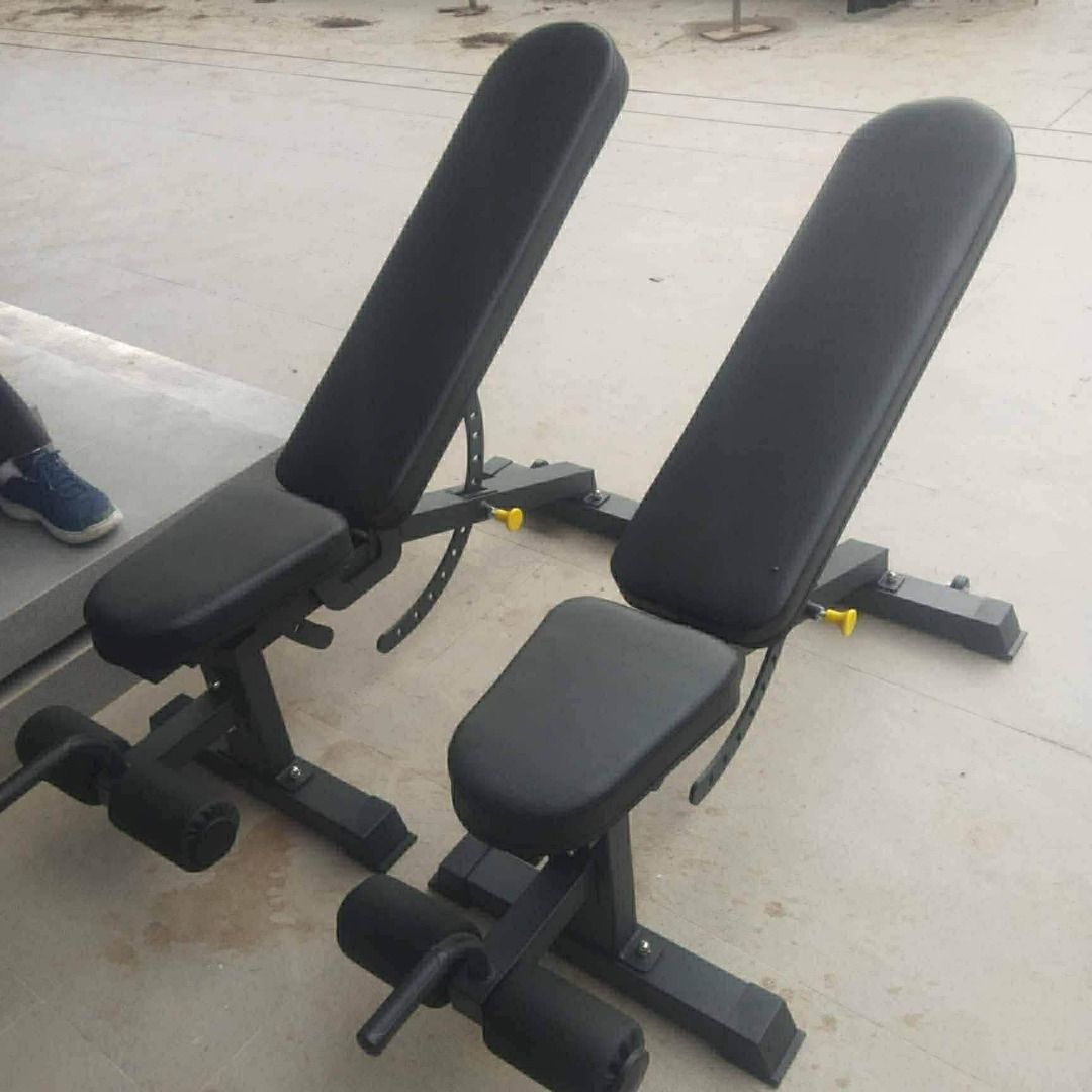 Adjustable Weight Bench Heavy Duty Brand New (Category: Weights & Dumbbells) located in Quezon City. Submitted by qualitystoreshop (Listing ID 1432317061, Image 1). Description: Brand New Bench Press Heavy Duty / High Quality - Adjustable weight bench for various exercises. - Adjustable backrest and seat for different positions. - Includes leg extension attachment. - Made with durable materials. - Dimensions: ~160cm long, 60cm wide, backrest adju