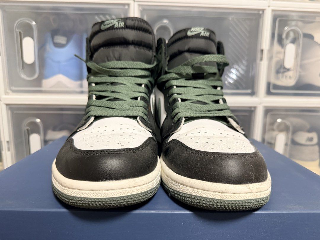 Air Jordan 1 High Clay Green (Category: Sneakers) located in Quezon City. Submitted by 30somethingtreasures (Listing ID 1432255367, Image 2). Description: - Air Jordan 1 High Clay Green - Best Hand in the Game Collection - replacement box.