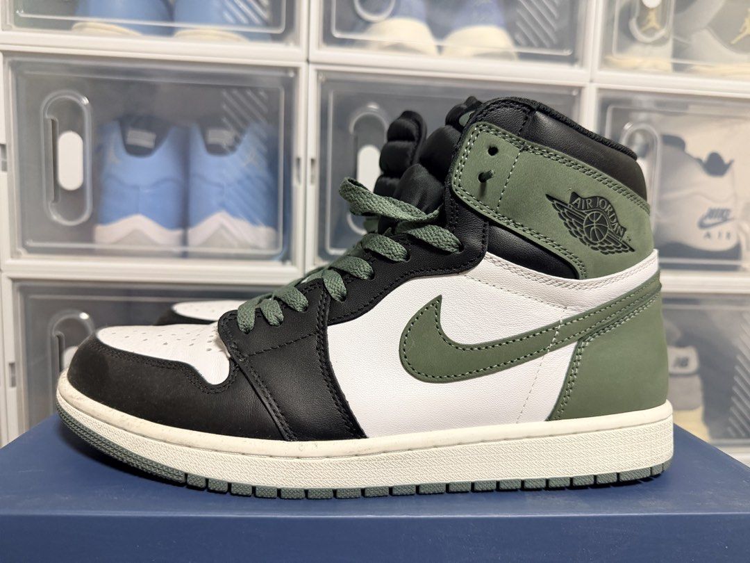 Air Jordan 1 High Clay Green (Category: Sneakers) located in Quezon City. Submitted by 30somethingtreasures (Listing ID 1432255367, Image 1). Description: - Air Jordan 1 High Clay Green - Best Hand in the Game Collection - replacement box.