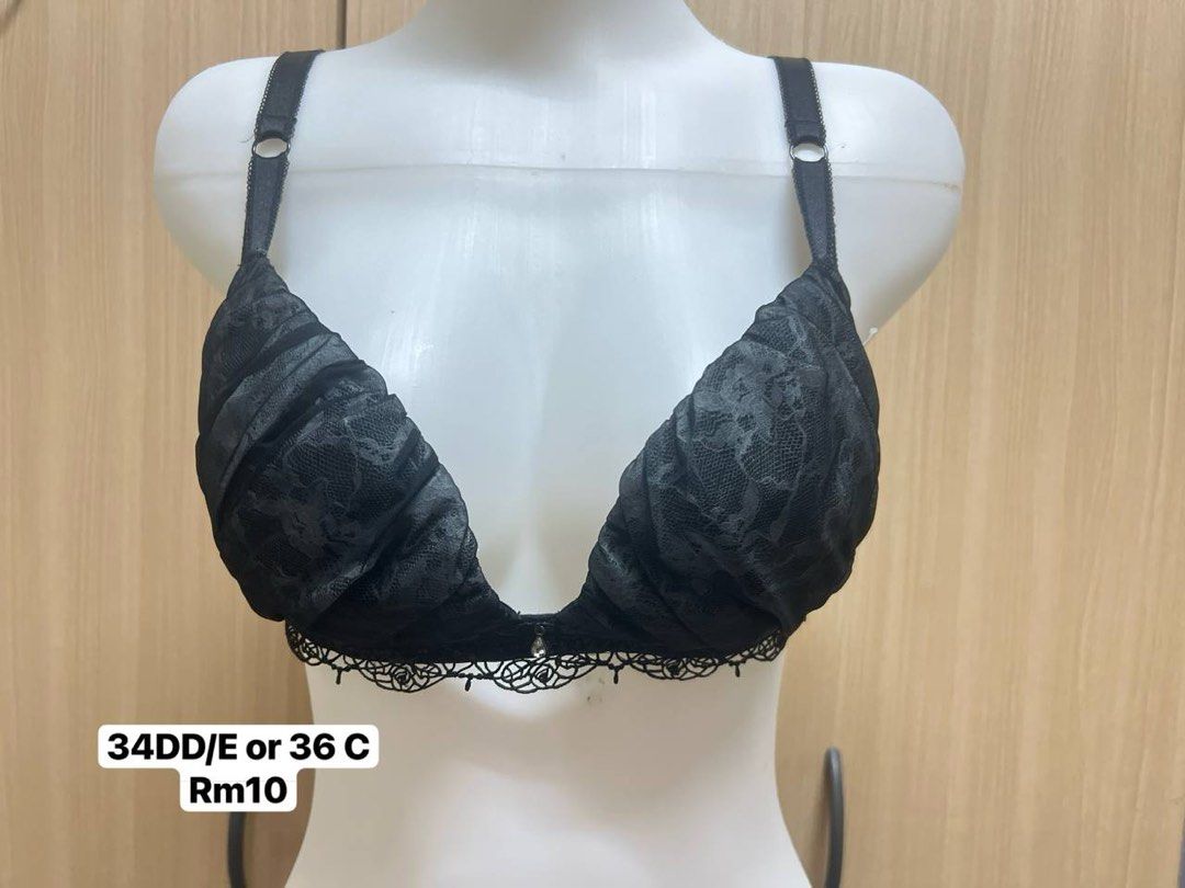 Assorted 34D/E (Category: New Undergarments & Loungewear) located in Kuala Lumpur. Submitted by bels888 (Listing ID 1432233166, Image 1). Description: - Assorted bras. - Sizes: 34D/E. - Various styles and colors. - DM for more info..