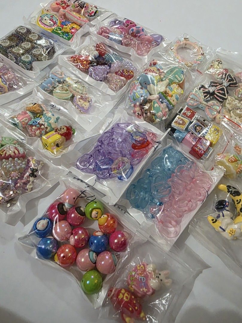 Assorted Beads Bundle (Popmart, Disney, Painted, 3D, Fancy and other DIY Items) (Category: Craft Supplies & Tools) located in Paranaque City. Submitted by tangerinedayz (Listing ID 1432337353, Image 3). Description: Clearing out my craft collection. Can be used for necklace, bracelet, keychain, beadable pen and other DIY projects..