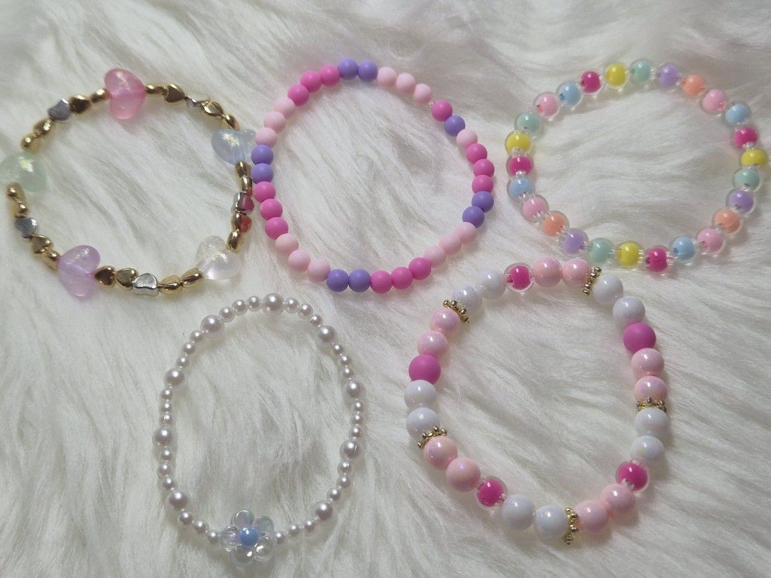 Beaded Stackable Bracelets (Category: Handmade Craft) located in Rizal. Submitted by pattizon (Listing ID 1432305532, Image 3). Description: Too cute to pick just one 💖✨ Mix, match, and stack your favorites—because more is more 🌈 Playful, colorful, and perfect for everyday wear or gifting 🫶 • Beaded Bracelets – ₱80 each Your cozy corner of cute finds 🌸 Message us to order 📩 #PJLittleCornerPH #CuteFinds #BeadedBracelets #KawaiiAccessories #Co