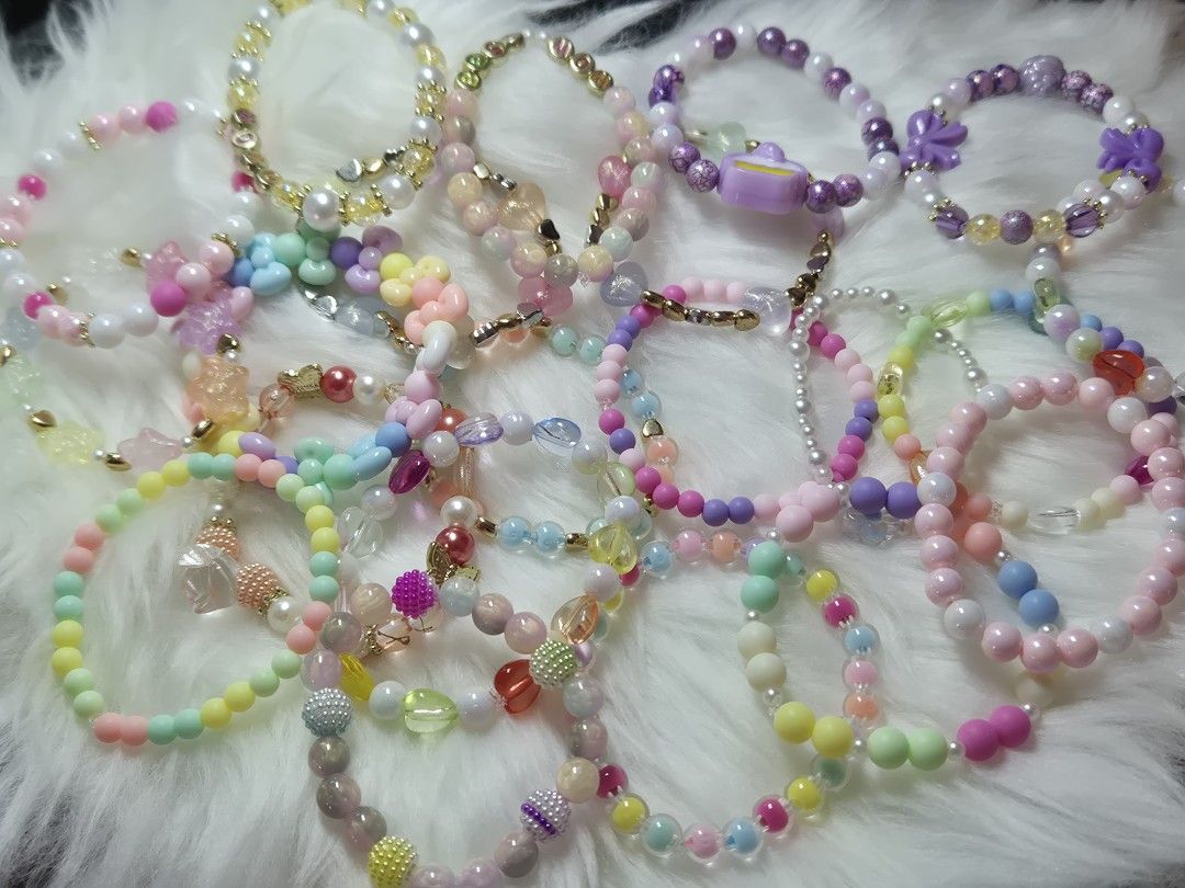 Beaded Stackable Bracelets (Category: Handmade Craft) located in Rizal. Submitted by pattizon (Listing ID 1432305532, Image 1). Description: Too cute to pick just one 💖✨ Mix, match, and stack your favorites—because more is more 🌈 Playful, colorful, and perfect for everyday wear or gifting 🫶 • Beaded Bracelets – ₱80 each Your cozy corner of cute finds 🌸 Message us to order 📩 #PJLittleCornerPH #CuteFinds #BeadedBracelets #KawaiiAccessories #Co