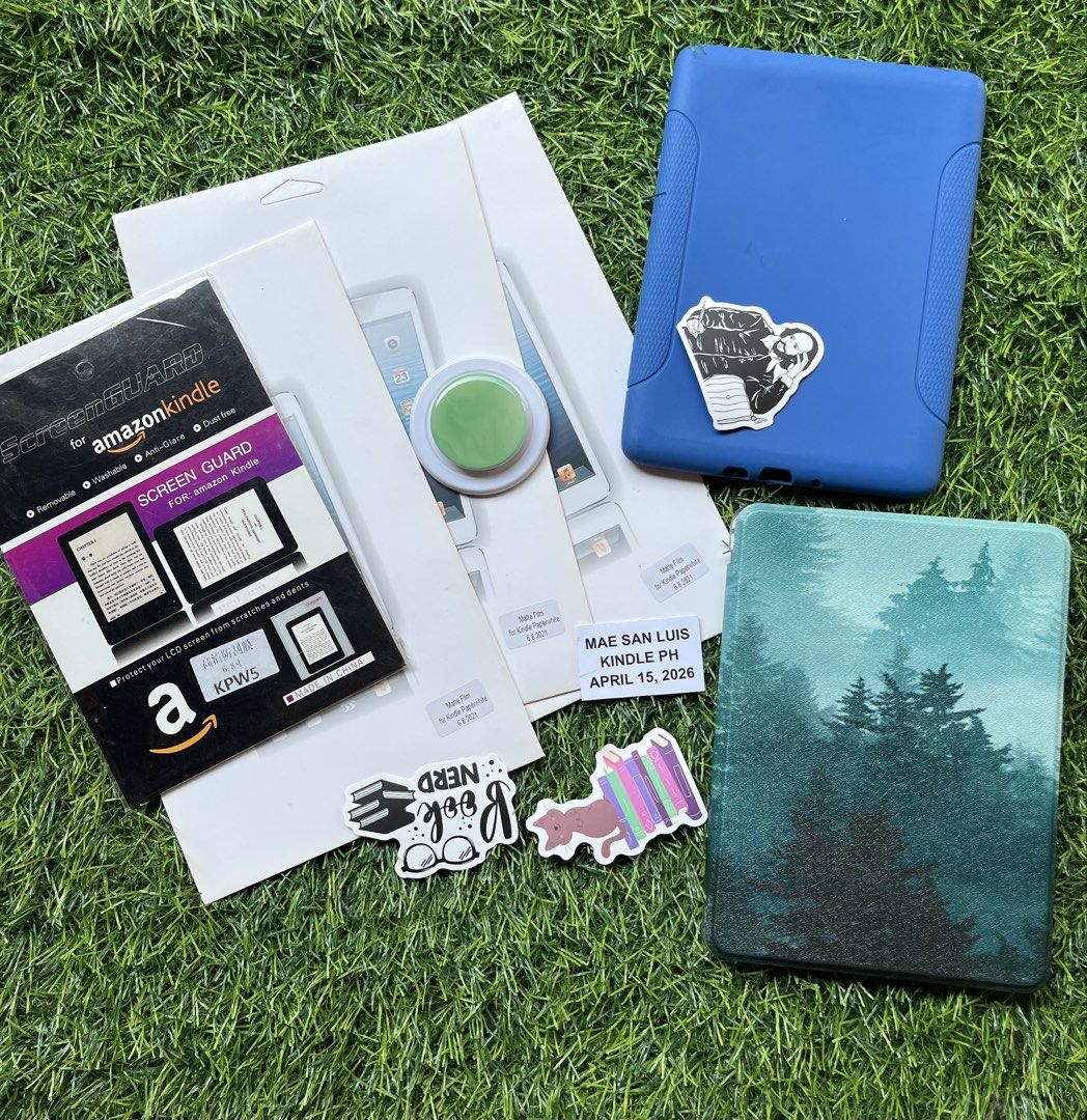 Bundle Kindle Case for 11th gen Paperwhite (Category: Other Mobile & Gadget Accessories) located in Guiguinto. Submitted by kagandahan.ph (Listing ID 1432264609, Image 1). Description: FOR SALE KINDLE PAPERWHITE 5 BUNDLE CASE (11th Gen) SELLER ID: 0748 PRICE: ₱520 (TAKE ALL) BUNDLE INCLUSIONS: * 2x Kindle Cases * Stickers * 1x Magnetic Popsocket * Screen Protectors ITEM DETAILS: * UNIT: Kindle Case for 11th Gen Paperwhite 5 * CONDITION: 100% Bran