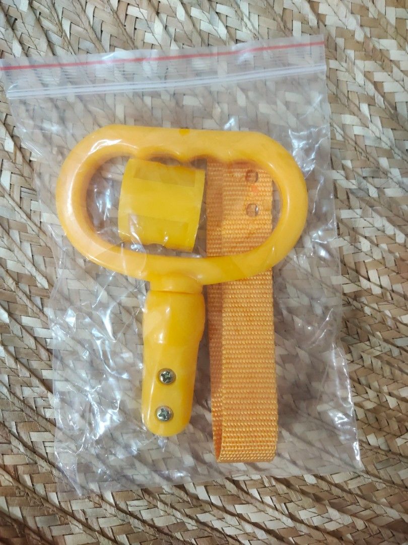 Bus Handle Grip Safety Grab Handle (Category: Other Sports Equipment and Supplies) located in Alaminos. Submitted by adornaura (Listing ID 1432291299, Image 2). Description: - Yellow bus handle grips for added safety - Includes handle with strap and clip - Easy to install and use - Perfect for public transportation - Provides a secure grip - Sold as a set 4pcs na po.