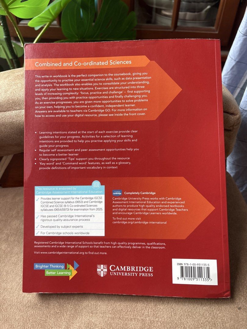Cambridge IGCSE Combined and Co-ordinated Sciences Workbook, Hobbies ...