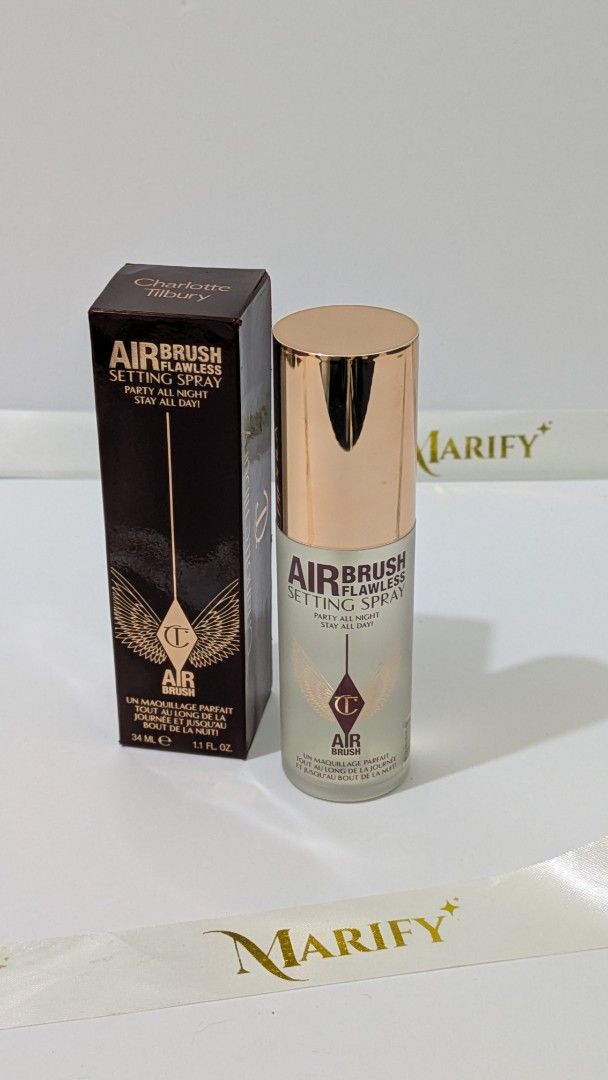 Charlotte Tilbury Airbrush Flawless Setting Spray (Category: Makeup) located in Cabuyao City. Submitted by marifyyy (Listing ID 1432272687, Image 2). Description: - Charlotte Tilbury Airbrush Flawless Setting Spray - Sets makeup for long-lasting wear - Size: 34ml - brand new with box.