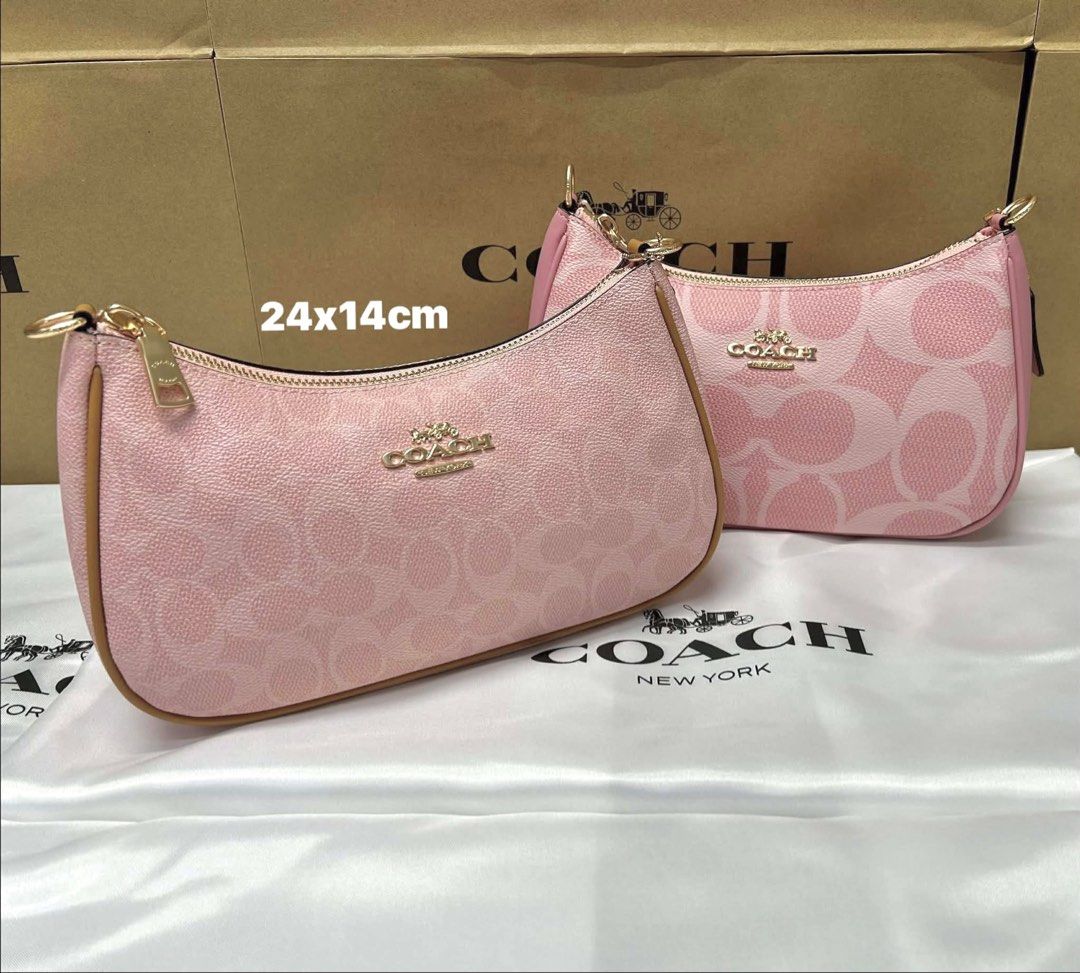 Coach Teri 24cm (Category: Luxury Bags & Wallets) located in Bulacan. Submitted by mykakarizza (Listing ID 1432304065, Image 1). Description: PINK IS PINKING TALAGA!!😍💖 ₱1600 only Teri 24cm Complete inclusions paperbag + dustbag + cards 📸 Actual pics! 🙋🏻‍♀️.