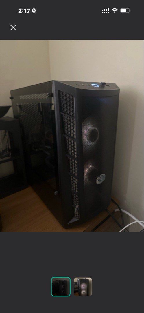 Cooler Master Computer Case with RGB Fans436919820259829760
