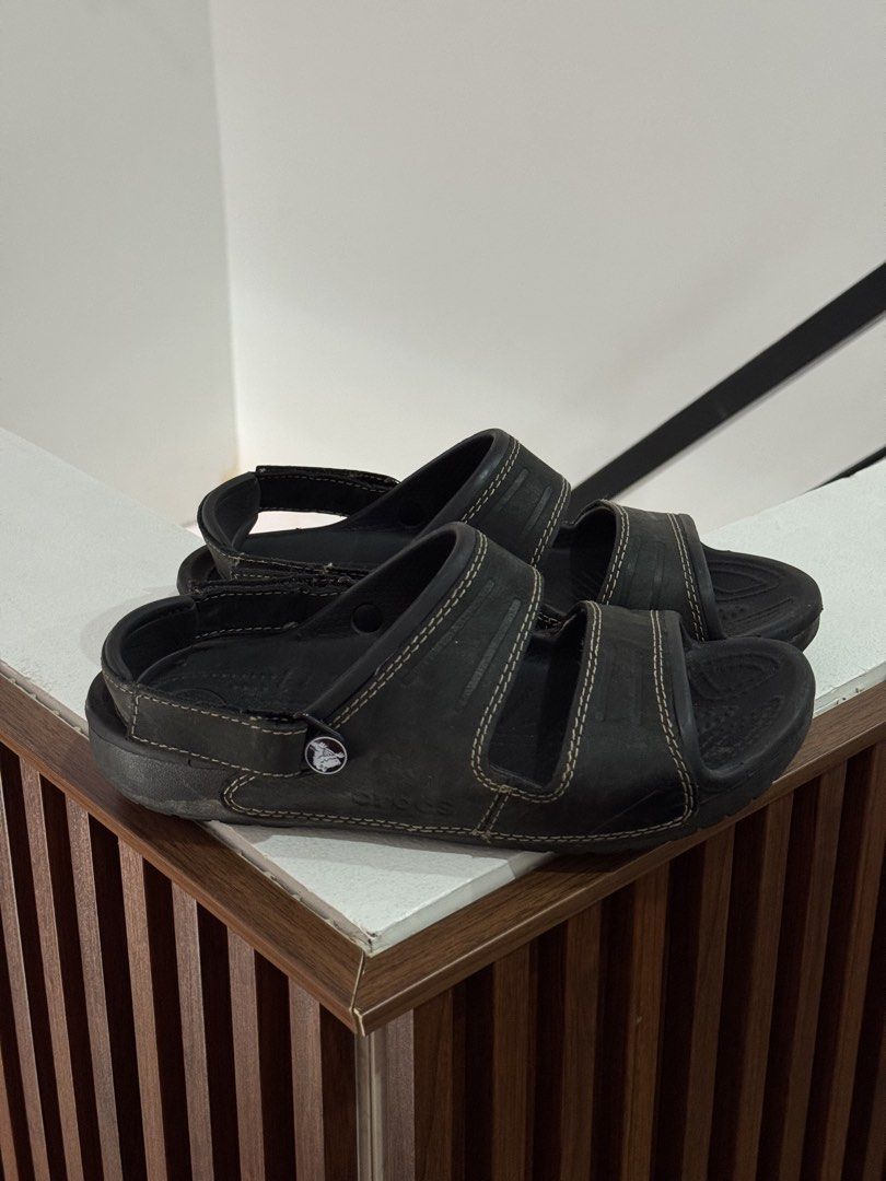 Crocs Mens Yukon Two-Strap Sandal (Category: Slippers & Slides) located in Sablan. Submitted by bag.a.holic.bygaile.ph (Listing ID 1432236333, Image 3). Description: needs cleaning.. .