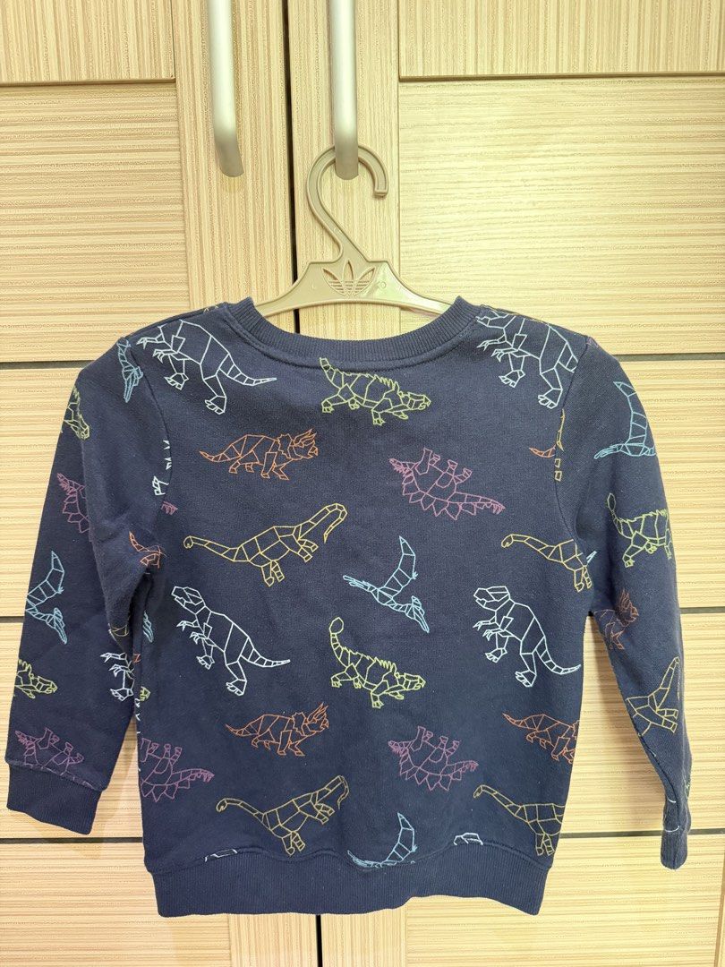 Dinosaur Print Sweatshirt from USA (Category: Babies & Kids Fashion) located in Quezon City. Submitted by princesspatsy100 (Listing ID 1432269398, Image 2). Description: Ideal for 4-6yrs old Length 41.5cm Width 38cm (armpit-armpit) .