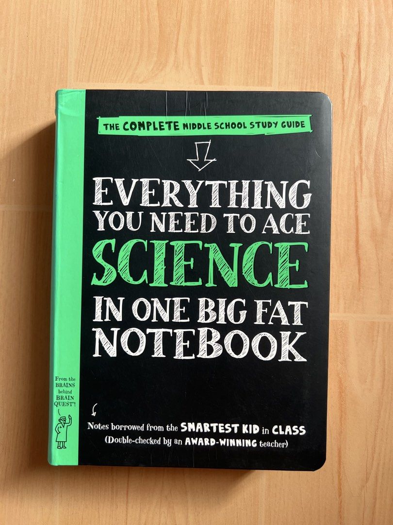 Everything You Need to Ace Science in One Big Fat Notebook (Category: Textbooks) located in Pasay City. Submitted by ljbread (Listing ID 1432282738, Image 1). Description: - Barely used (opened it once or twice) - Bought it at Fully Booked (price tag is still on the back).