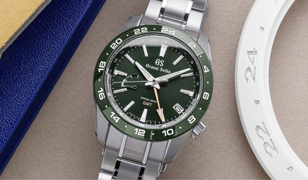Grand Seiko Spring Drive GMT Green Dial SBGE257, Luxury, Watches on ...