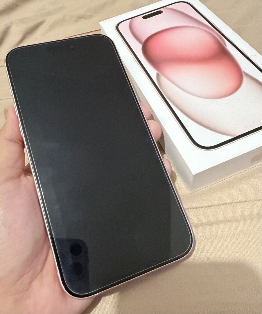 Iphone 15 Plus Pink 128gb (Category: iPhone 15 Series) located in Las Pinas. Submitted by icayconsulta (Listing ID 1432322245, Image 2). Description: Globe Locked until September 2026 Pristine Condition No scratches No dents With tempered glass since day 1 With box With original cable With 20 cases including Laut case Batt Health 87% Rfs: upgrade Meetups Las Pinas .