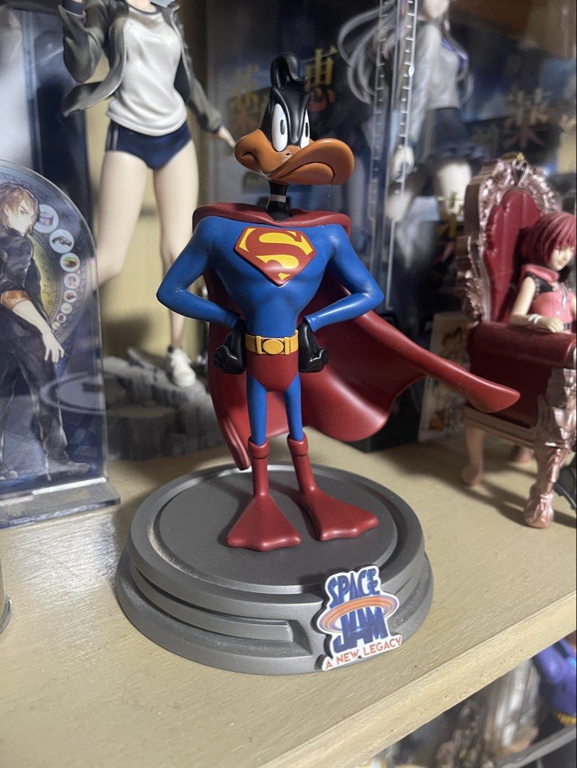 Iron Studios Space Jam Daffy Duck Superman Version (Category: Figurines & Statues) located in Paranaque City. Submitted by dizquest (Listing ID 1432361176, Image 3). Description: [BIB] Iron Studios collectible: Daffy Duck as Superman from Space Jam: A New Legacy - 1/10 Art Scale figure .