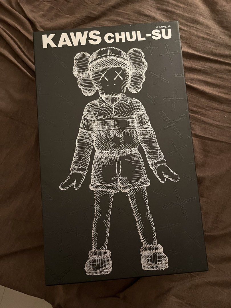 KAWS CHUL-SU Figure (Category: Designer & Blind Box Toys) located in Quezon City. Submitted by aju07 (Listing ID 1432229889, Image 1). Description: - KAWS CHUL-SU figure - Brand New - Delivery via LBC.