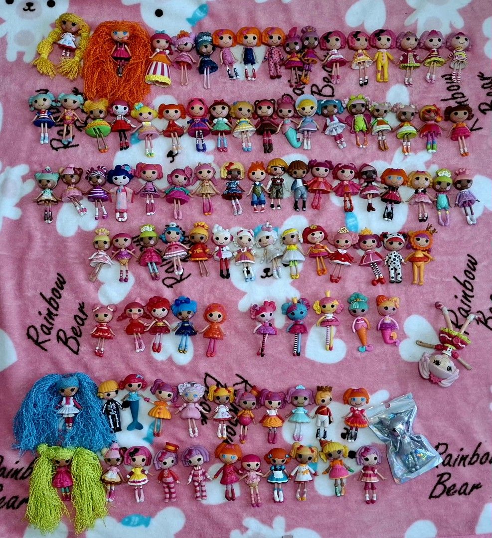 Lalaloopsy Mini Dolls Collection (Category: Kids Toys) located in Quezon City. Submitted by apple.ordinario (Listing ID 1432235201, Image 1). Description: price range 350-250 each open for take all price - Collection of Lalaloopsy Mini Dolls - Features dolls with different outfits and hairstyles - Ideal for Lalaloopsy collectors - Perfect for kids who love dolls - A fantastic addition to any doll collection.